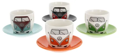 Produktbild von BRISA VW Collection - T1 Bulli Bus Espresso Tassen 4er Set Keramik