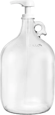 Obrázok produktu pre Sklenený pumpovací dávkovač 36,38 oz, na prací prostriedok, priehľadný