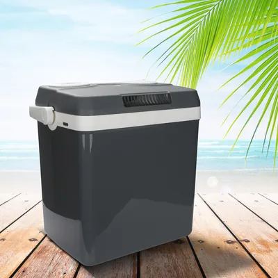 Produktbild von Yakimz 32 Liter Kühlbox KÜHLT und WÄRMT Elektrische Thermobox  Auto Kühlbox 12V 230V Mini-Kühlschrank für Auto und Camping EEK A++ Grau