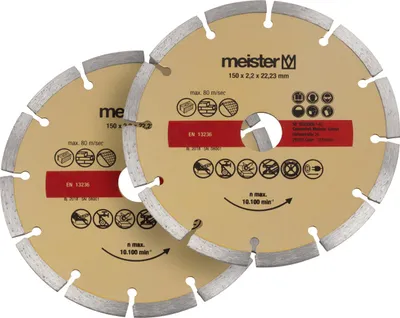 Produktbild von Meister Diamant Trennscheibe 2-teilig Ø 150 x 22,23 mm