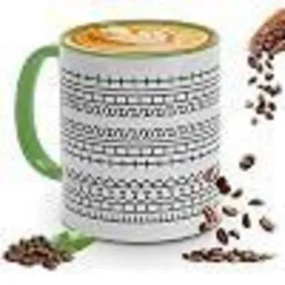 Immagine prodotto di Tazza da caffè in Vetroceramica verde, capacità 350 ml, con messaggio nascosto