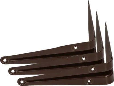 Obrázok produktu pre KOTARBAU® Sada 3 policových nosičov 175x150 mm Policové nosiče na montáž na stenu Brazen