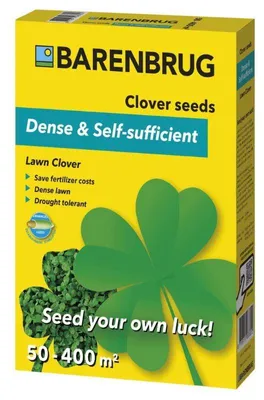 Produktbild von Barenbrug Kleerasen 0,5kg - Rasenklee - Schafft einen sich selbst erhaltenden Rasen - Geeignet für 50-400m² (je nach Anwendung) - Zusammensetzung: 100% Weißklee (Trifolium repens)
