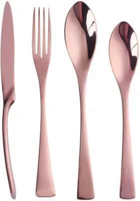 24-teiliges Besteckset Edelstahl 18/10 Roségold für 6 Personen
