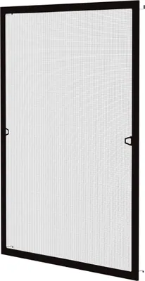 Produktbild von Fliegengitter mit Alu-Rahmen Fenster Insektenschutz Alu Rahmen Schutz Gitter Bausatz 100x120cm braun (RAL 8017)