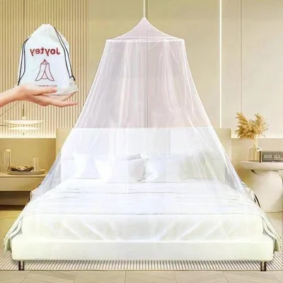 Image de Moustiquaire pour lit simple ou double, avec pochette à fermeture éclair