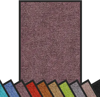 Produktbild von Floordirekt Schmutzfangmatte Rhine, Sauberlaufmatte rutschfest, waschbare Fußmatte Indoor Eingangsbereich, viele Größen & Farben - Lila, 135x200 cm