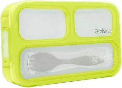 Immagine prodotto di bblüv lunchbox con forchetta Bentö lime