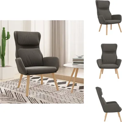 Zdjęcie produktu dla vidaXL Fotel Relax ciemnoszary aksamit - Fotel