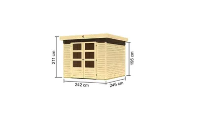 Immagine prodotto di Casetta da giardino  Woodfeeling Askola 3,5 naturale ; 77715