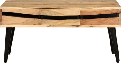 Immagine prodotto di Tavolino da Salotto 88x50x42 cm in Legno Massello di Acacia