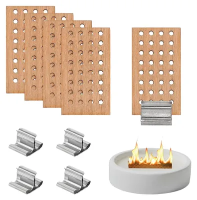 Produktbild von Holzdochte für Kerzen - 5-teiliges Set - DIY Kerzenherstellung - 0,8 x 1,4 Zoll