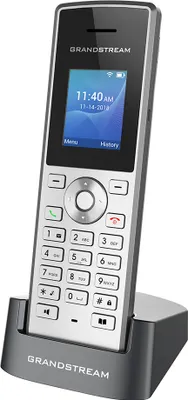 Produktbild von Grandstream, IP-Telefon, WiFi-Handset, WP810, Schwarz Metallic, Hörgerät-kompatibel, für Logistik, Einzelhandel, Hotels, 3CX, Broadsoft, Asterisk kompatibel, AEC/Noise Shield Technologie, GDMS (zentralisiertes Management)