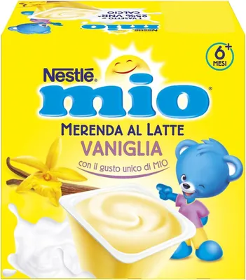 Produktbild von 6x Nestlé Mio Vanille-Milch-Snack, 4 x 100 g+ Italian Gourmet polpa 400g