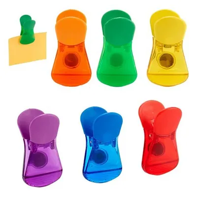 Produktbild von Magnetische Clipse – 6er Set, farbig sortiert