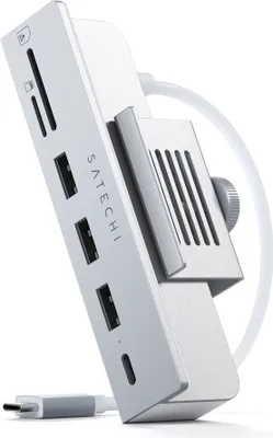 Produktbild von Satechi ST-UCICHS stacja dokująca do laptopa i replikator portów USB 3.2 Gen 1 (3.1 Gen 1) Type-C Silver