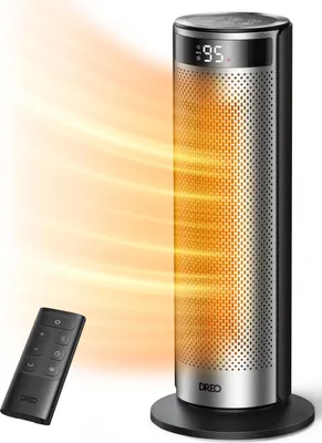 Zdjęcie produktu dla Grzejnik elektryczny Dreo Solaria 628, kolumnowy, Hyperamic, 1500 W, regulacja temperatury 5-35°C, czarny