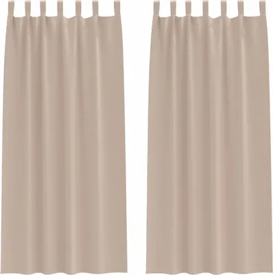 Obrázek produktu pro vidaXL Zatemňovací závěsy s kroužky 2 ks Taupe 225 x 140 cm