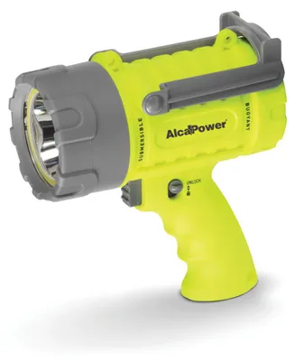 Obrázek produktu pro Alcapower – dobíjecí LED svítilna 1400 lm, IP67, plovoucí, s integrovanou powerbankou a 5 režimy svícení pro profesionální použití
