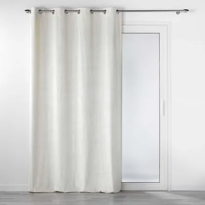 Verdunkelungsvorhang mit Ösen 140x240 cm, Samt, natur