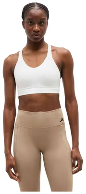 Immagine prodotto di Top Adidas Optime Essentials da donna, ideale per l'allenamento, con alto supporto, colore bianco