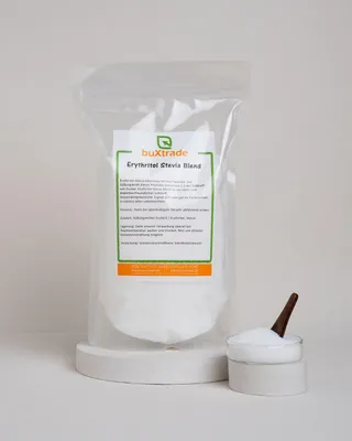 Produktbild von 500 g Erythritol + Stevia Gemisch | Erythrit | Süßungsmittel | Kalorienfrei