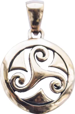 Produktbild von Celtic Triskel Bronze Schmuck Anhänger 24x16mm
