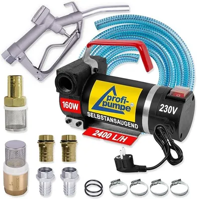 Productafbeelding van Dieselpompen, verwarmingsoliepomp, biodiesel, elektrische brandstofpomp, oliepomp, vatpomp, dieselpomp, overpomppomp. Zelfaanzuigend met tappistool, accessoire set. Diesel Star 160-4-230V