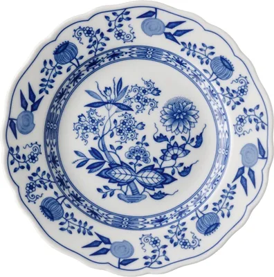 Produktbild von Hutschenreuther Blau Zwiebelmuster Frühst.Teller, Mitte tief, Rand erhöht, 19/Fa 10019 0210X0210X0075