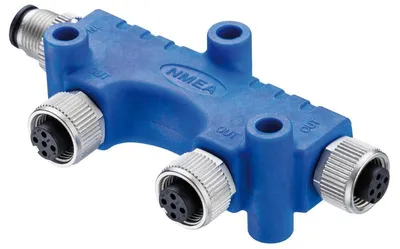 Immagine prodotto di Connettore NMEA 2000 a 2 vie 4 A 60 V - Osculati 29.363.04