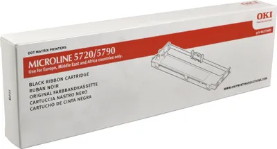 Produktbild von OKI 44173405, ML5790eco, Schwarz, Punktmatrix, 8000000 Zeichen, Patrone, Schwarz