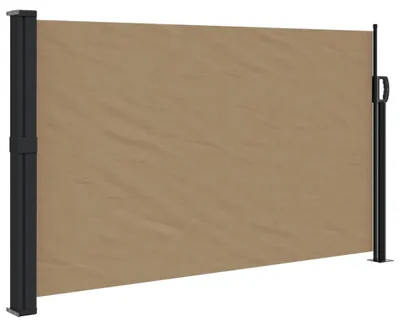Zdjęcie produktu dla vidaXL Wysuwana markiza boczna Taupe 117x300 cm