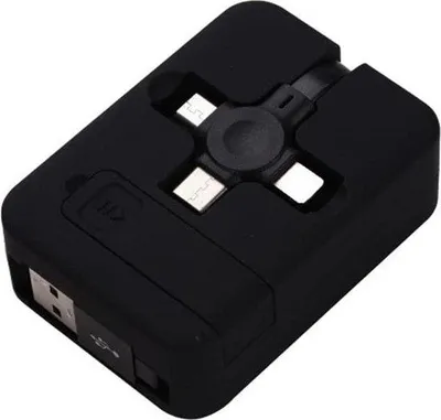 Produktbild von 3-in-1 USB-Ladegerät - Schnelles Laden - Typ-C/Micro-USB - Handy-Tablet-Halterung