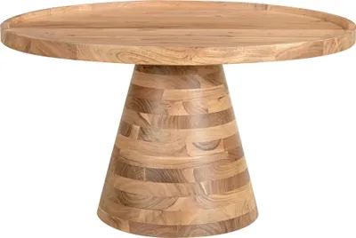 Produktbild von Miliboo - Runder Couchtisch aus Massivholz D80 MATERA