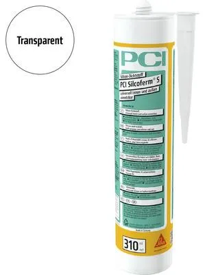 Produktbild von PCI Silcoferm® S Silikon Dichtstoff für innen und aussen transparent 310 ml