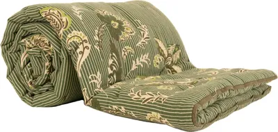 Produktbild von Dekorative Steppdecke aus Polylin mit Blumenmuster