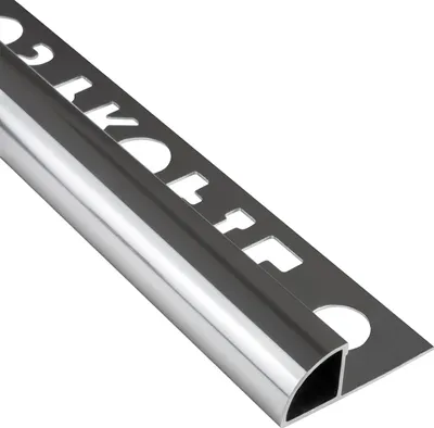 Produktbild von Alu Viertelkreis Profil Fliesenschiene silber poliert L270cm 8mm