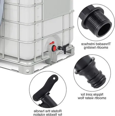 Produktbild von Kunststoff Regenwasserhahn 3/4 Zoll für Regentonnen Anschluss