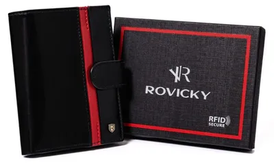Obrázok produktu pre Elegantná pánska peňaženka z kvalitnej pravej kože - Rovicky