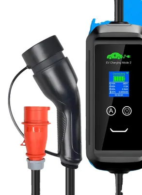 Obrázek produktu pro Přenosná nabíječka pro elektromobily, nastavitelný proud, integrace s aplikací Tuya, APP-11KW-5M, typ 2