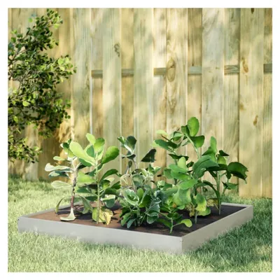 Produktbild von Hochbeet 100x100x18,5 cm Edelstahl