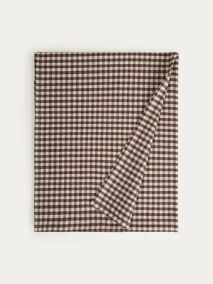 Zdjęcie produktu dla HOMLA Bieżnik MARAVILLA bawełniany w brązową kratkę 40x160 cm