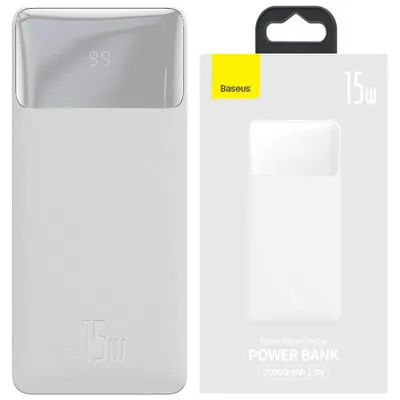 Zdjęcie produktu dla Baseus PPBD050102, 20000 mAh, Litowo-polimerowy (LiPo), 3,7 V, Biały
