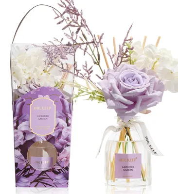 Imagen del producto de Difusor de aroma con palitos, lavanda, 120 ml, ambientador para el hogar
