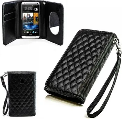 Produktbild von HTC One mini/M4 Booksytle Handtasche Mirror Schwarz