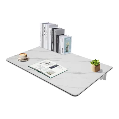 Image de Bureau mural pliable 80 x 50 cm, table pliante murale, table pliante murale
