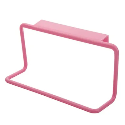 Produktbild von Küchenorganisator Schrank Schrank Türstärke zurück Handtuchhalter Lagerregal-Rosa