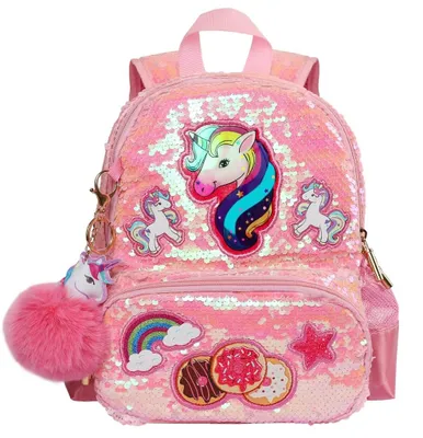 Produktbild von Rucksack für Kinder – Einhorn – Mit Pailletten – Für Mädchen – Für Kleinkinder