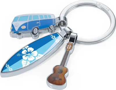 Immagine prodotto di TROIKA Portachiavi "Surfmate", 3 ciondoli