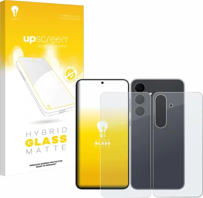 Produktbild von upscreen Entspiegelungs Schutzglas für Samsung Galaxy S25 FE (Display+Rückseite) Schutzfolie Panzer Folie Glas Display Schutz matt